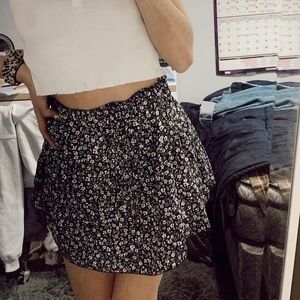 Shein floral skirt